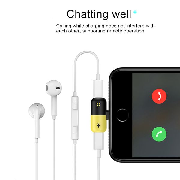 

Lightning adapter mini 2 in1 lightning charge and headphone audio converter compatible io 11 or late for iphone x 7 plu 8 plu