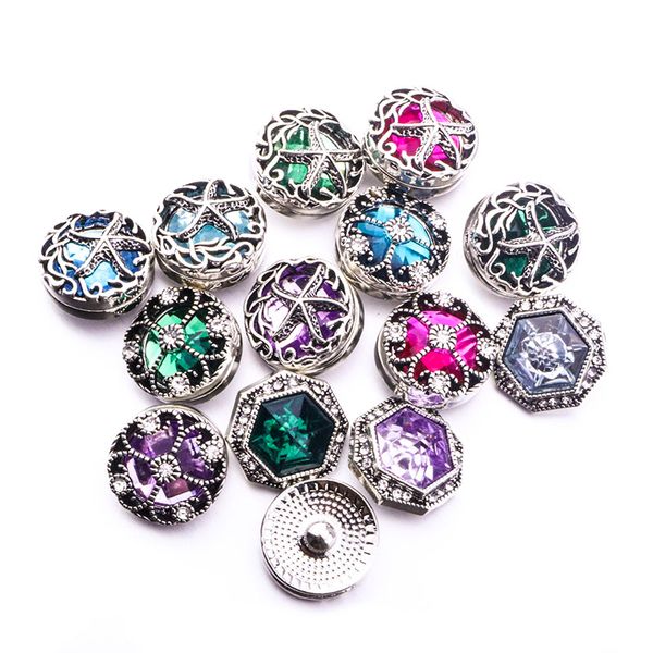 

noosa chunk ginger snap button jewelry rhinestone starfish 18mm snap buttons for snap button necklace bracelet jewelry