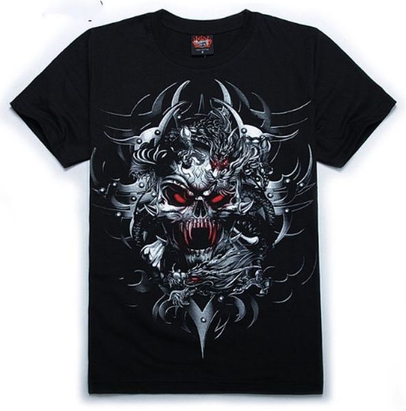 

new arrival men/women classic anime skull 3d printed t-shirt cotton cool fashion style hip hop casual t-shirt s-xxxxxxl u56, White;black