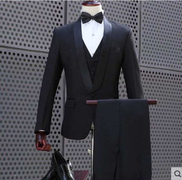 

2018 korean solid black jacket blazer pants set plus size men's slim suit men singer show prom party wedding outfit stage suits, White;black