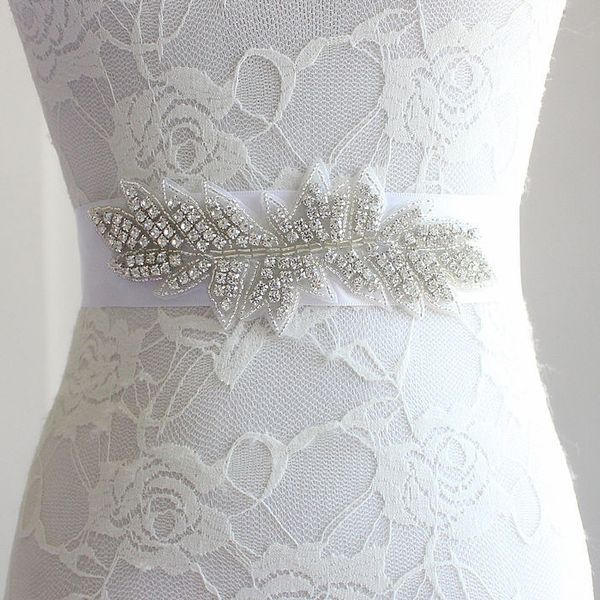 Bordeaux strass nuovo per abito da sposa Cintura SPOSA