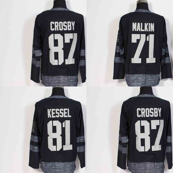 

2017 Centennial Classic 100 Anniversary Patch 87 Sidney Crosby 71 Evgeni Malkin 81 Phil Kessel 58 Kris Letang Hockey Jersey
