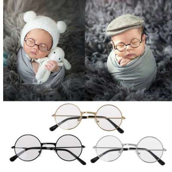 Новорожденные младенцы фотографии реквизиты плоские очки детские студии стрельба фото приспособленные фото аксессуары-M20