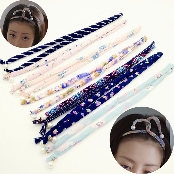 

girl beads headband headwear sport yoga makeup hairband headwrap ladies summer beach party headpiece hair accessories wholesale, Black;brown