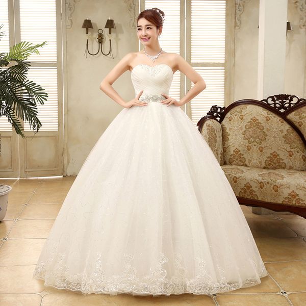 Плюс размер принцессы хрустальные утончатые свадебные платья 2018 дешевые бальные платья свадебные платья на заказ платье Vestido de Noiva