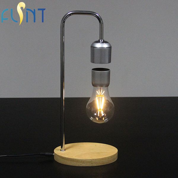 Flsnt Magnetic Levitating Floating Wireless Bulb Desk Lamp For