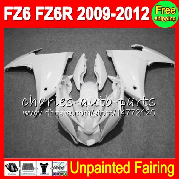 8Gifts Untainted Full Biring Kit para Yamaha FZ6 FZ6R 2009-2012 FZ 6R FZ 6 FZ-6R 09 10 11 12 2009 2011 2012 Fairings Bodywork Body Kit