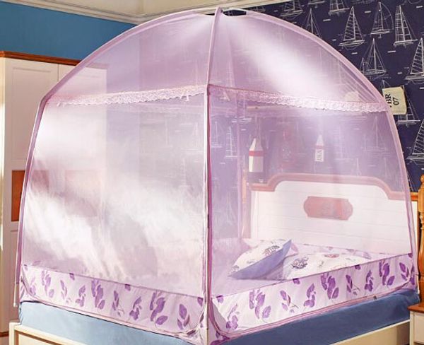 

three-door mongolian yurt mosquito net for bed folded camping mosquito net 100% polyester bed canopy anti bedcover