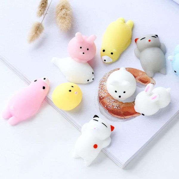 

26 style squishy slow rising jumbo toys animals cute kawaii squeeze cartoon toy mini squishies cat rebound animal gifts charms tc181008