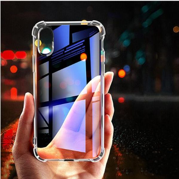 Transparente ultra-fino para iPhone 12 Mini 11 Pro 7 8 mais XS XR Max Galaxy Nota 20 S9 S8 S10 S20 0.3mm Crystal Gel