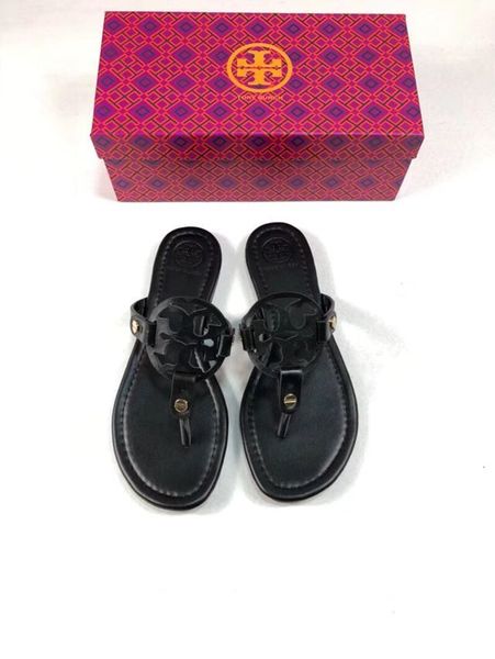 

2019 fa hion matte genuine leather andal outdoor beach flip flop flat heel lipper ca ual loafer lady women hoe z 35 42