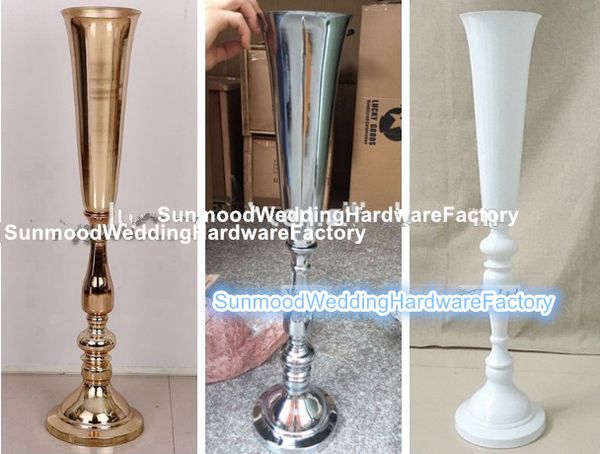 Produtos novos Produtor decorativo barato grande grande vaso de ferro para o arranjo de flores do casamento