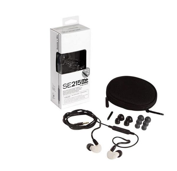 

refurbishe se215m+ earphones in-ear earphone se215 m plus noise cancelling ear buds with mic and remote edition earphones