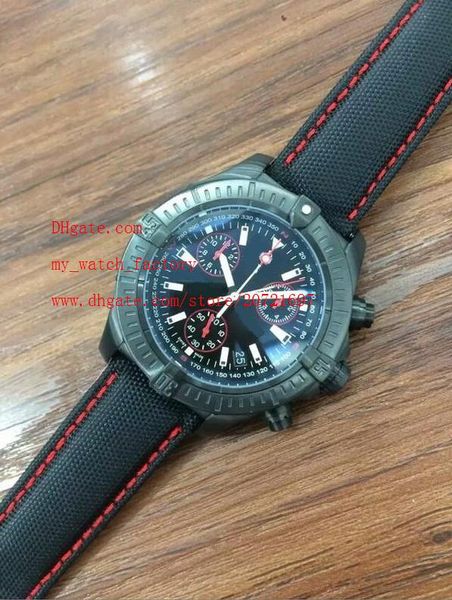 

factory supplier luxury wristwatches 44mm quartz chronograph black dial stainless steel mens men's watch watches, Slivery;brown