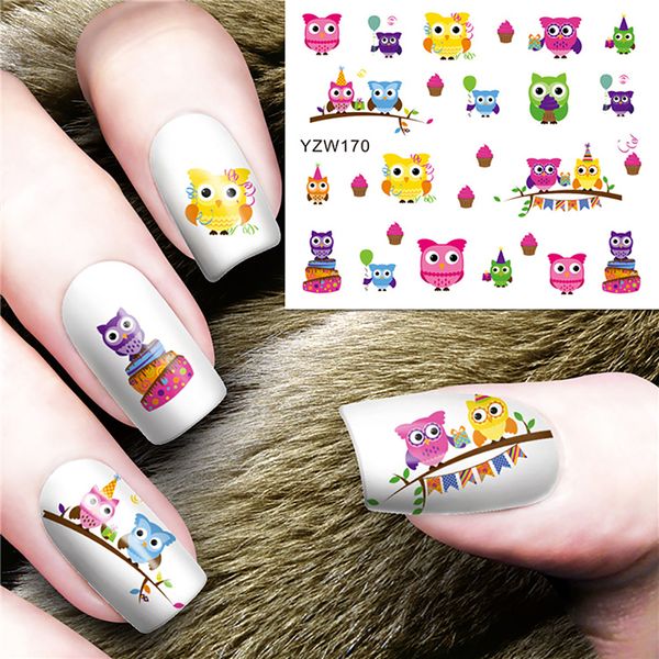 

new 1sheet water decal nail stickers plam tree beach coach nail stickers for women girls beauty accessories 53*61mm, Black