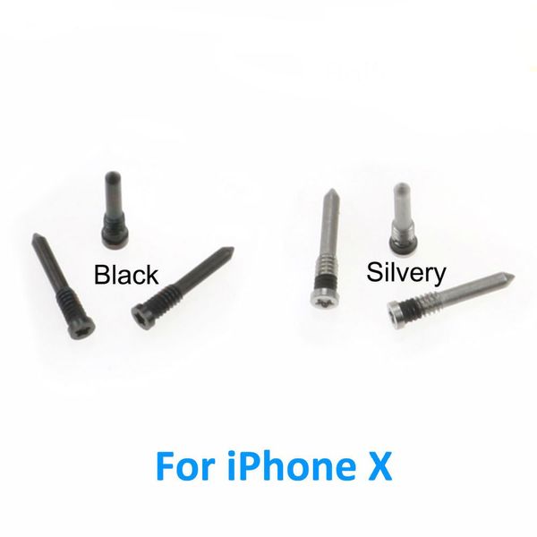 IPhone X için 100% Orijinal Yeni Yüksek Kalite Alt Yıldız Torx Pentalobe Dock Vidalar