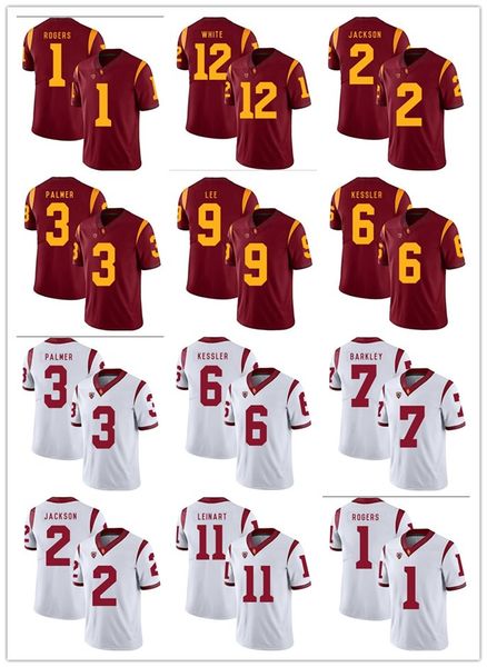 

USC Trojans 9 Marqise Lee 7 Matt Barkley 6 Cody Kessler 3 Carson Palmer 1 Darreus Rogers Men's College Football stitched Jersey