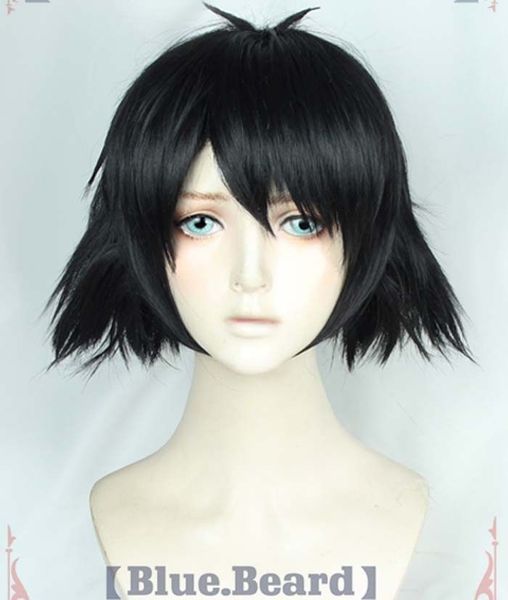 

steins;gate mayuri shiina wigs short cosplay hair wig, Black