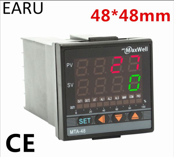 

digital temperature controller control 48*48mm ac85-265v power thermocouple universial k j pt100 input ssr relay 4-20ma output