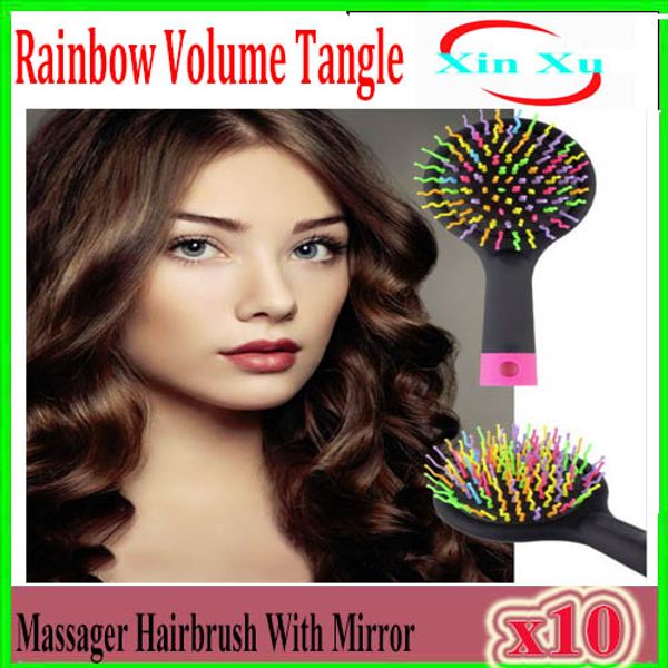 Rainbow Volume Tangle Detangling Hair Brush Detangle Hair