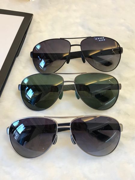 

men polarized pilot sunglasses 2229 black grey sonnenbrille luxury designer sunglasses glasses gafas de sol new with box, White;black