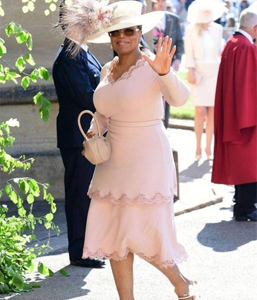 

Plus Size 2018 Short Mother of The Bride Dresses V-neck Long Sleeves Prom Party Wear Knee Length Cheap Formal Mother's Dress evening dresses