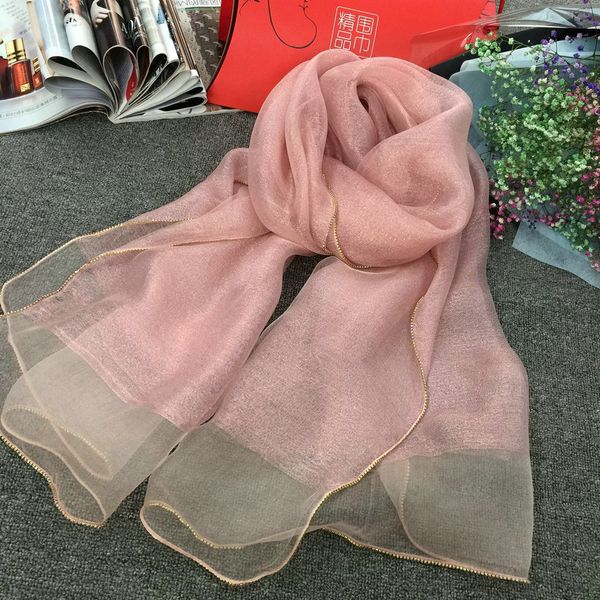 

silk women spring summer scarves fashion woman wraps and shawls l1, Blue;gray