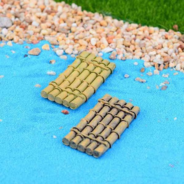 

simulation log raft raft boat aquarium accessories micro mini resin decoration decorative craft moss terrarium ecological bottle ornament