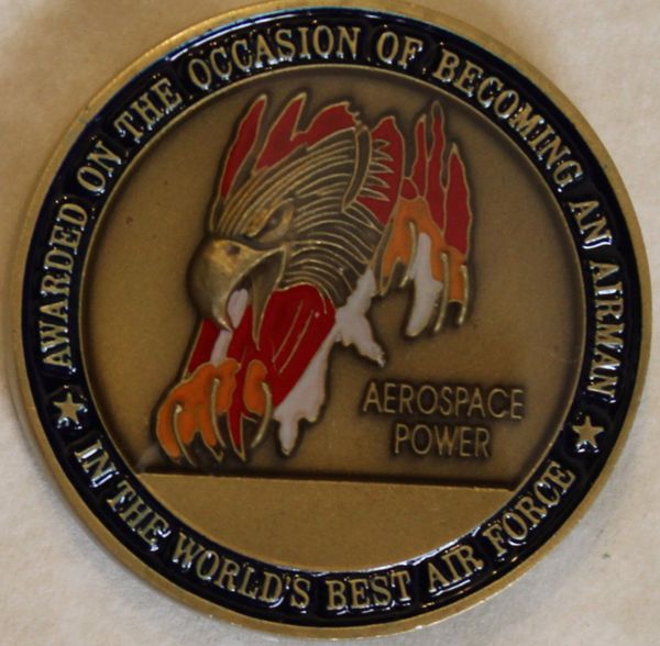 

50pcs/lot,aerospace power - usaf air force airman's challenge coin