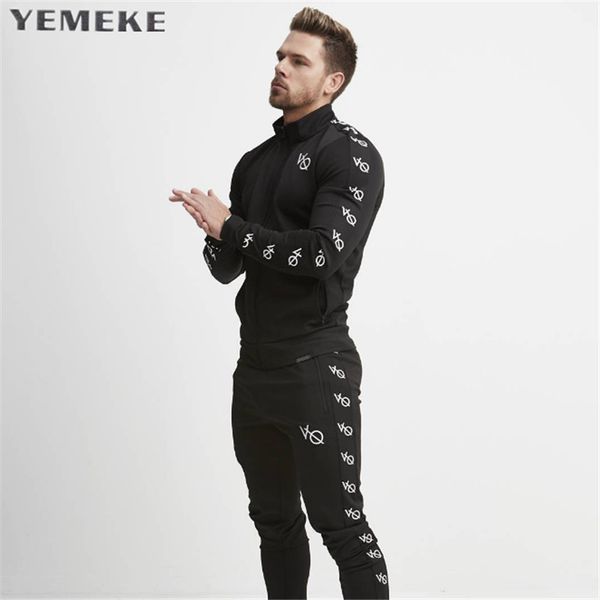 

YEMEKE 2017 мужская осень-зима новая мода линия тренажерные залы с капюшоном кофты тол