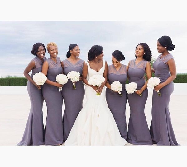 

2018 purple chiffon mermaid bridesmaid dresses formal maid of honor dress wedding party gowns robes de demoiselle d'honneur, White;pink