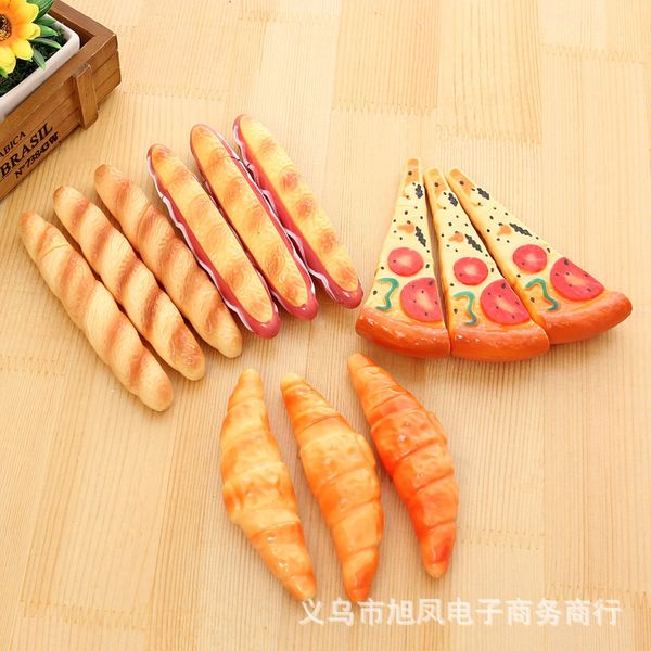 

2018new korea creative stationery cute pizza dogs ballpoint pen office & school supplies ball pen business ing, Blue;orange