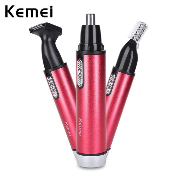 Kemei Multifunctional 3 In 1 Electric Nose Trimmer Ear Hair