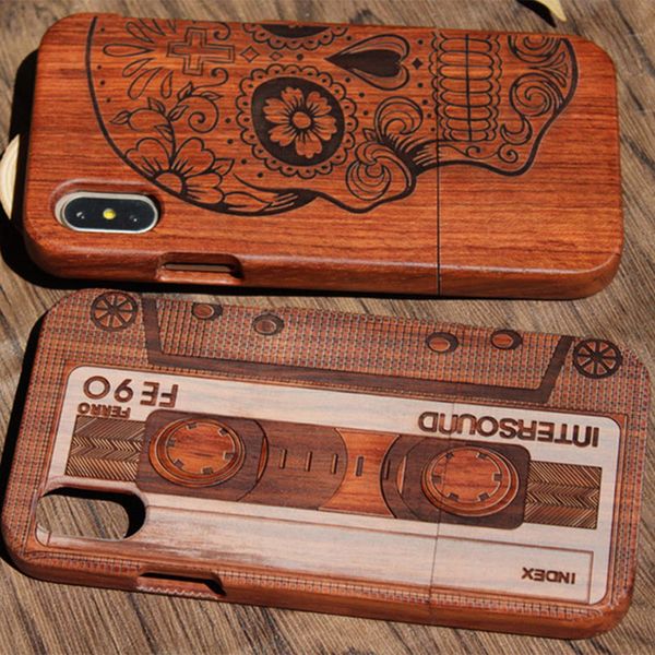 Dongguan fabricante de bambu de madeira case para iphone 10 x 7 8 plus 6 6 s 5 se alta qualidade tampa do telefone de madeira completa de proteção para samsung s9 s8