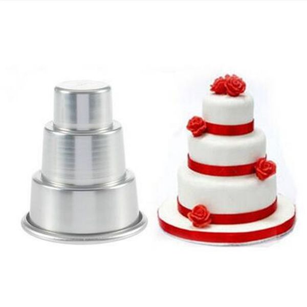 

2020 wholesales diy mini 3-tier cupcake pudding chocolate cake mold baking pan mould party cake mould