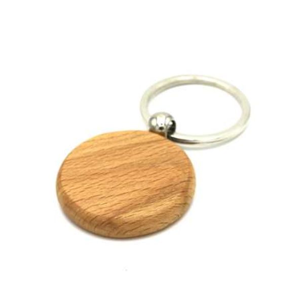 

natural wood bamboo wooden keychain, Slivery;golden
