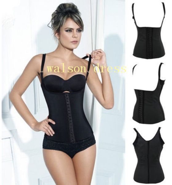 

wholesale rubber waist cincher shaper women faja latex body magic corset size xs-3xl, Black;white