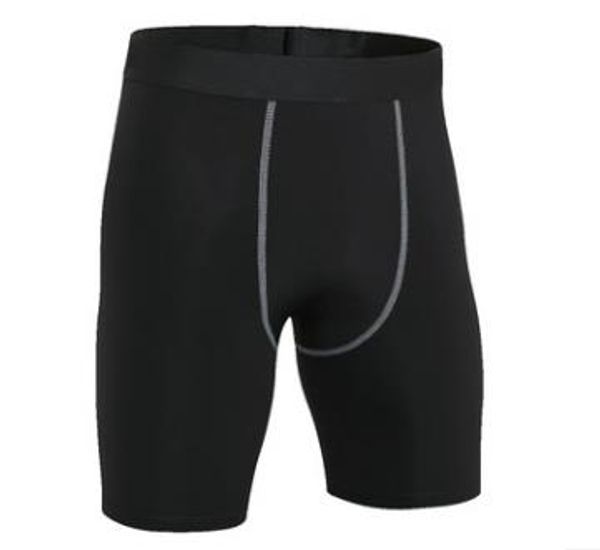 

running tights men short sport leggings compression tights skinny gym fitness short pants training sports shorts, Black;blue