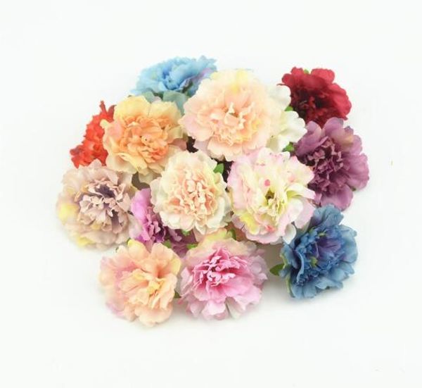 

decorative flowers 4.5cm artificial silk flowers fall fake leaf wedding home party decoration peony chrismas gift