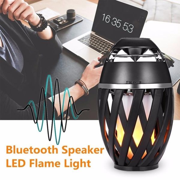 

led lamp loudspeaker portable bluetooth speaker flashlight atmospheric lamp usb charging stereo speaker torch light for outdoor camping