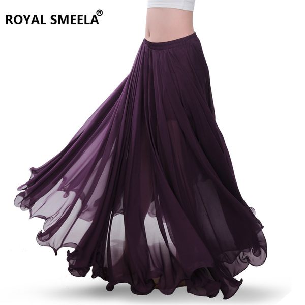 

new 720 degree beautiful yarn belly dance skirt professional full bellydance dress performance costume clothes clothing skirts, Black;red