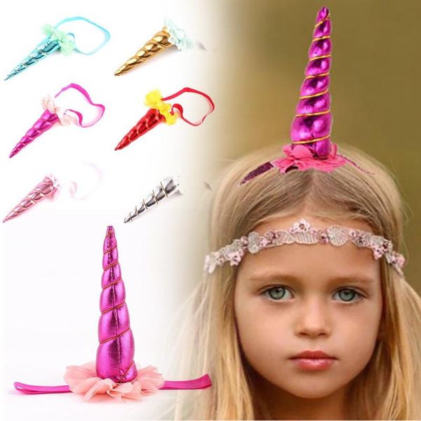 

1 pc hair horn headband unicorn horn party favors baby girl unicorn accessory cute kids novelty #45