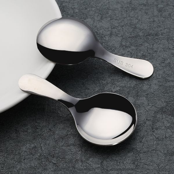 

durable baby spoons children spoons short handle food grade stainless steel 304 feeding spoons dishwasher safe