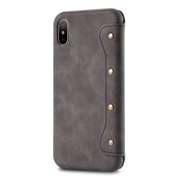 

50pcs/lot grey pu leather mobile leather pu case mobile phone cases for ss s9 plus