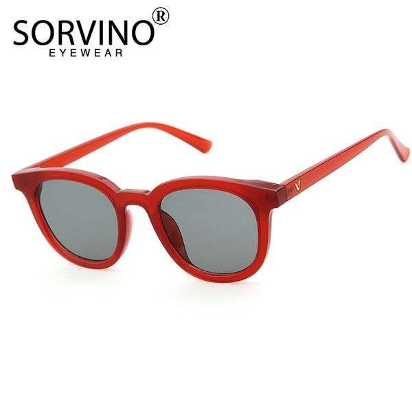 

sorvino retro 90s square cat eye sunglasses 2018 women men designer green red blue summer fashion color sun glasses shades sp106, White;black