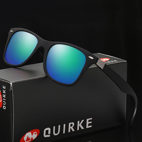 

quirke brand design new 2018 classic sunglasses men driving frame sun glasses male goggles, White;black