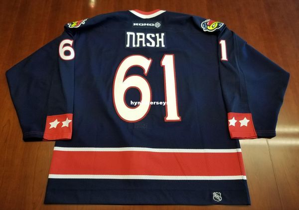 

custom rick nash columbus blue jackets vintage koho hockey jersey pro mens retro jerseys, Black;red