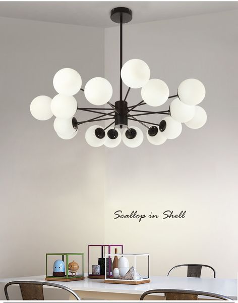 Nuovo arrivo moderno Jason Miller Modo vetro soffiato palla Loft decorazione del soffitto lampadario e lampade a sospensione