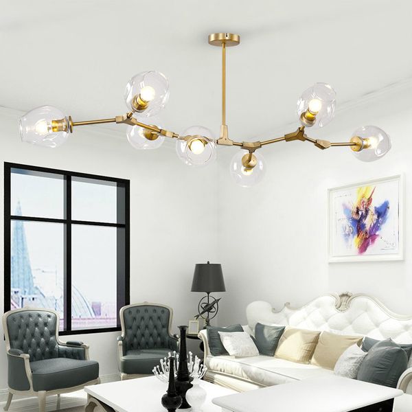 

Lind ey adelman globe branching bubble chandelier 110v220v nordic modern chandelier light lighting pendent lamp gla ball lamp