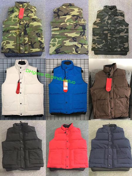 

Совершенно новый мужской фристайл настоящее перо вниз зимняя мода жилет bodywarmer расширенный водонепроницаемый ткань огонь FRHINOCEROS